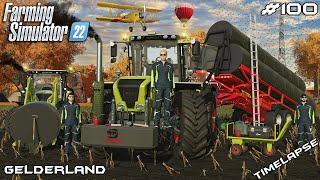 Collecting BALES with XERION amp ANDERSON  Animals on Gelderland  Farming Simulator 22  Episode 100 [upl. by Ezalb]