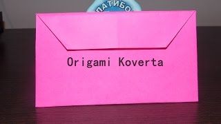 Origami Koverta od papira  Envelope out of paper  Lako [upl. by Phipps706]