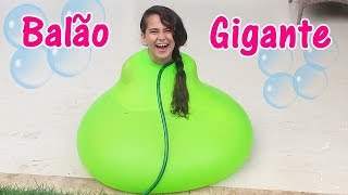 ENTREI NO BALÃO GIGANTE DE ÁGUA  Desafio Super Divertido  Bela Bagunça [upl. by Eem82]