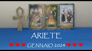 ARIETE 💖 Amore e affetti GENNAIO 2024 [upl. by Kurt679]