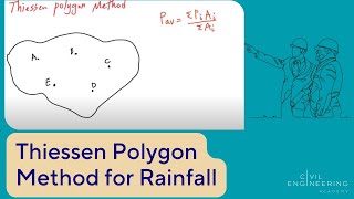 Civil PE Exam  Water Resources  How to Use the Thiessen Polygon Method for Rainfall [upl. by Annovad]