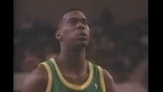 Shawn Kemp  Sonics at Suns  12591 [upl. by Fawna403]