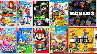 Nintendo Gaming Challenge Mario Bros Wonder Luigis Mansion 2 Roblox Mario Odyssey Sonic [upl. by Ameline]