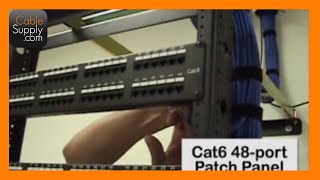 Installing Cable and Terminating a Patch Panel Part 1 of 4 [upl. by Ihc828]