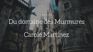 Lecture  Du domaine des Murmures incipit de Carole Martinez [upl. by Aikrahs]