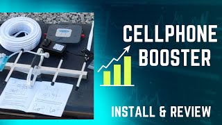 Cellphone signal booster install and review [upl. by Drhcir]