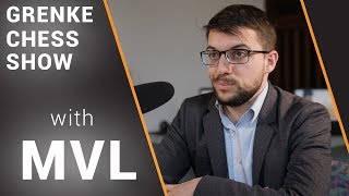 Maxime VachierLagrave  GRENKE Chess Show  Schachbundesliga 2019 [upl. by Decamp]