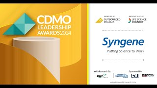 Syngene accepts its 2024 CDMO Leadership Award [upl. by Lehpar]