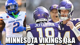 Minnesota Vikings QampA Draft Crushes Back to Good [upl. by Odlanor]