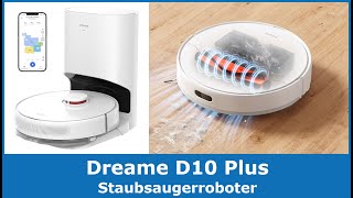 Dreame D10 Plus Saugroboter mit Wischfunktion im Test Vergleich 2024 🥇 Günstiger Roboter Staubsauger [upl. by Nnaes]