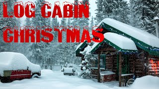 Snowy Christmas At The Log Cabin In The Beautiful Canadian Rocky Mountains [upl. by Kendre]