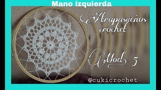 MANO IZQUIERDA ATRAPASUEÑOS MODELO 5 PASO A PASO A CROCHET  GANCHILLO [upl. by Weylin]