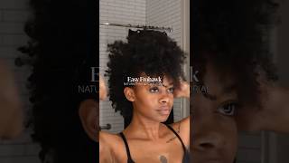 easy frohawk on natural hair ♥  mynaturalhairisdope natural curlyhair naturalhairgoals hair [upl. by Melva994]