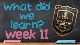 What Did We Learn  Week 11 [upl. by Siravrat]