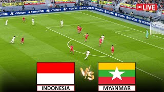 🔴Langsung Indonesia vs Myanmar I Pertandingan Penuh Kejuaraan AFC Live Stream eFootball Pes 21 [upl. by Ailb]