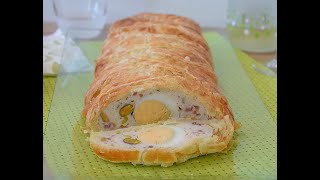 PASTEL DE POLLO en hojaldre una receta muy fácil para las ocasiones especiales [upl. by Thetes]