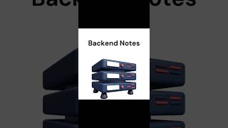 Backend Notes trending coding shortviral backend shortsvideo [upl. by Desdamonna598]