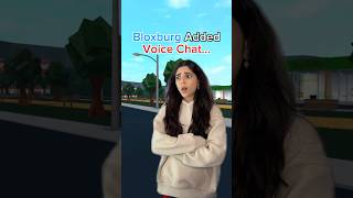 Bloxburg Added VOICE CHAT roblox bloxburg [upl. by Shae]