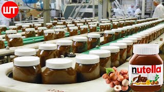 How Nutella Is Made In Factory  How its Made Nutella  Food Factory [upl. by Rolanda800]