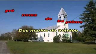 Les Mariés de Vendée  Karaoke avec voix dhomme [upl. by Acim]