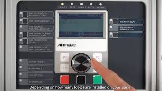 How to quotlearnquot devices onto the loop  2X Aritech Control Panel [upl. by Erodavlas]