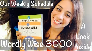 How we use Wordly Wise 3000 Vocabulary Curriculum Our Weekly Schedule [upl. by Earvin]