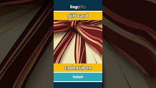 🇬🇧🇳🇱 gift card  cadeaubon  vocabulary builder  learn English  laten we Engels leren [upl. by Aplihs]