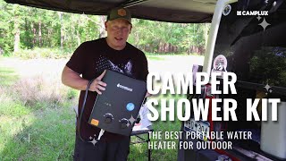 Camplux Camper Shower Kit  Your Ultimate Camping Companion [upl. by Dale]