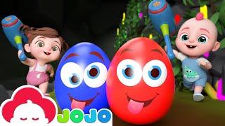 Surprise Eggs Kids Songs  Colorful Surprise Eggs  Baby JoJo Nursery Rhymes amp Kids Songs [upl. by Oiciruam]