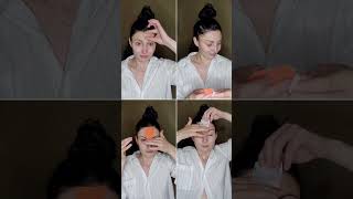 Face taping How to remove forehead wrinkles [upl. by Marys137]