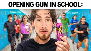 When you bring gum to class Relatable School Tiktoks [upl. by Lydia]