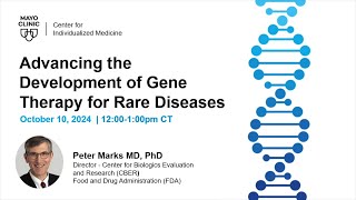 Advancing the Development of Gene Therapy for Rare Diseases Center for Individualized Medicine 2024 [upl. by Attikram561]