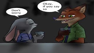 Zootopia Comic  Nick x Judy  Cheers [upl. by Ocsisnarf]