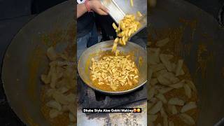 Dhaba Style Aloo Gobhi Making🥵😋 Indian Street Food [upl. by Pugh]