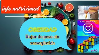 drRO  INFORMACIÓN NUTRICIONAL  Hagamos una dieta permanente sin usar Semaglutide [upl. by Eddie]