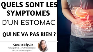 Quels sont les SYMPTOMES dun ESTOMAC qui va mal   Coralie Béguin Naturopathe [upl. by Sarajane]