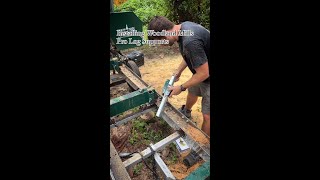 PRO Log Supports on HM126 Portable Sawmill [upl. by Kciregor]