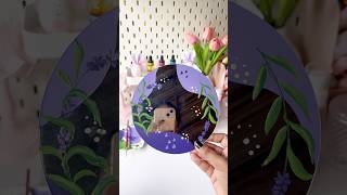 Mirror Painting artshorts diy shortviral mirrorpainting acrylicpainting artandcraft [upl. by Enaid492]