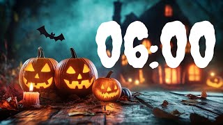 6 minute halloween timer with music [upl. by Ahsinyd999]