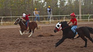 CARRERA DE PONIS EN 100 VARAS  DE LA GARZA PHOTOFINISH [upl. by Lulita]