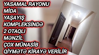 Yasamal rayonu Mida Yaşayış Kompleksində 2 otaqlı mənzil kirayə verilir EmlakciNomre1 [upl. by Glovsky]