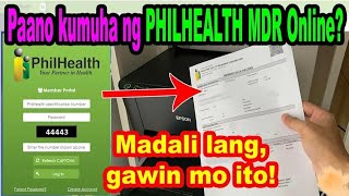 How to get MDR PhilHealth online in 2024 Paano kumuha ng MDR PhilHealth online [upl. by Amaty]