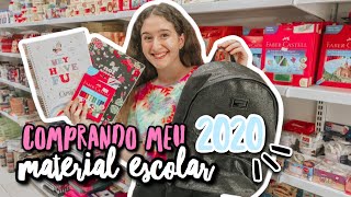 COMPRANDO MEU MATERIAL ESCOLAR 2020 [upl. by Ynneh897]