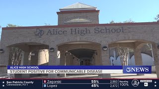 Alice High School student positive for communicable disease [upl. by Romeo]