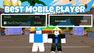 I Played With The BEST Mobile Skywars Player…Roblox Bedwars [upl. by Ratep256]