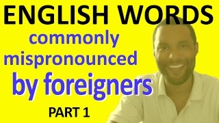 100 English words commonly mispronounced by foreigners PART 1 [upl. by Verlee304]