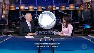 HD  Encerramento do Jornal da Record na nova Record TV  24112016 [upl. by Markowitz]