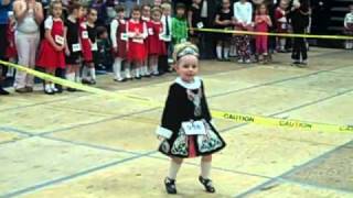 1st feis with her irish dance dress age 3 [upl. by Yrehc]