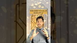 Sim Card is made of REAL GOLD trending youtubeshorts intrestingshorts facts simcard doyouknow [upl. by Atteynek]