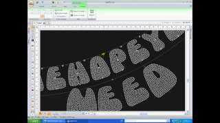 Using HOTFIX ERA software to create a rhinestone motif 05 [upl. by Garihc]